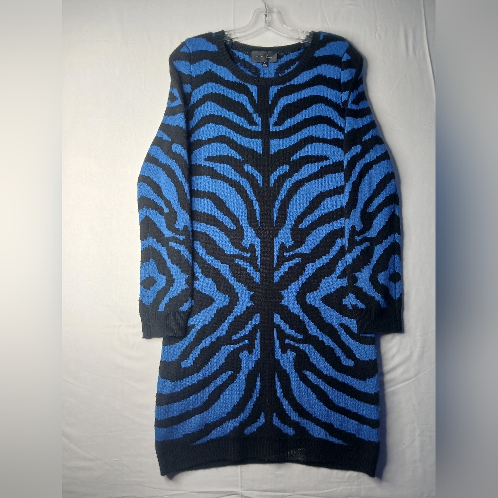 Romeo +‎ Juliet Couture Blue & Black Sweater Dress Size M
